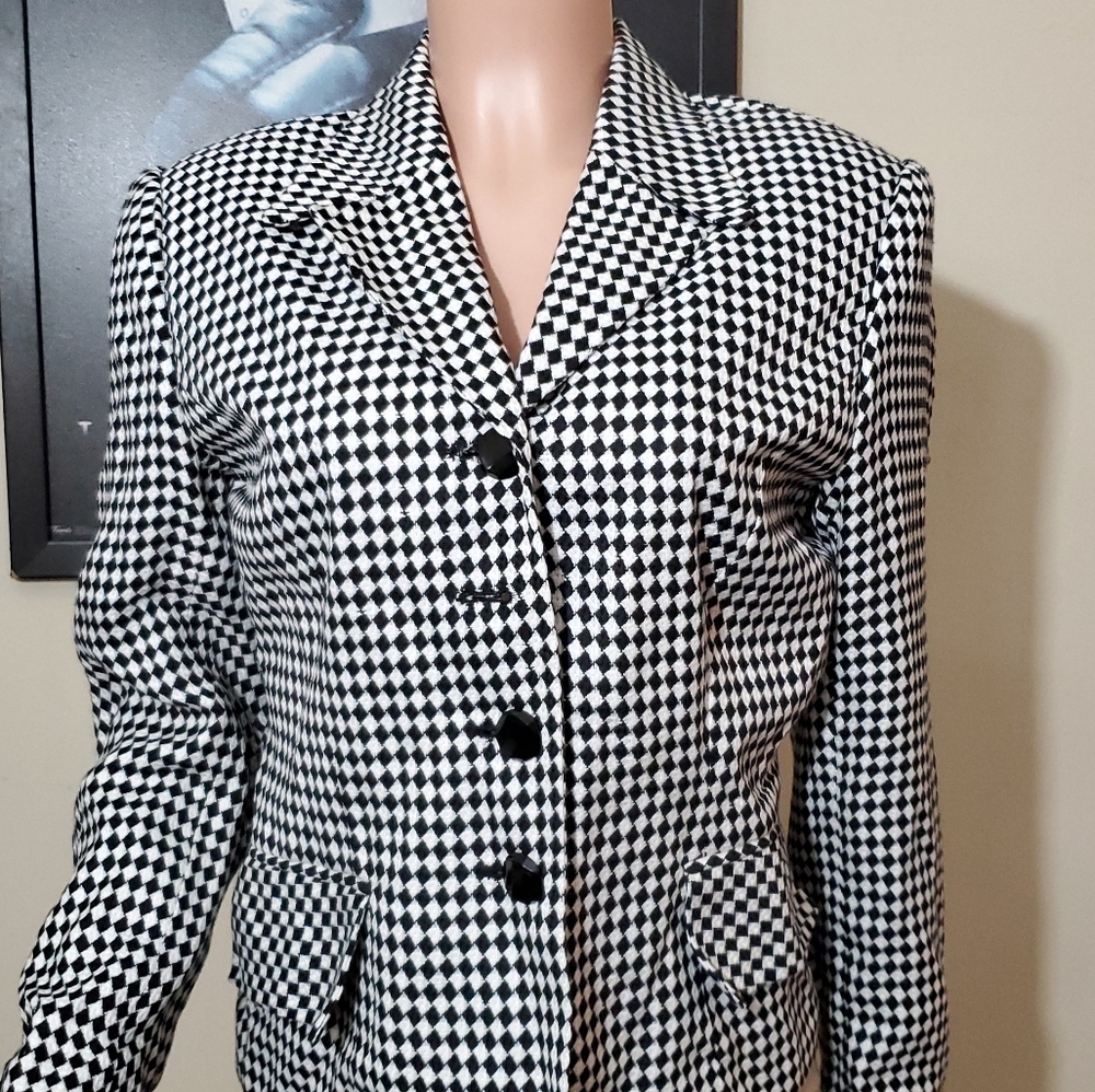 Checkered Blazer